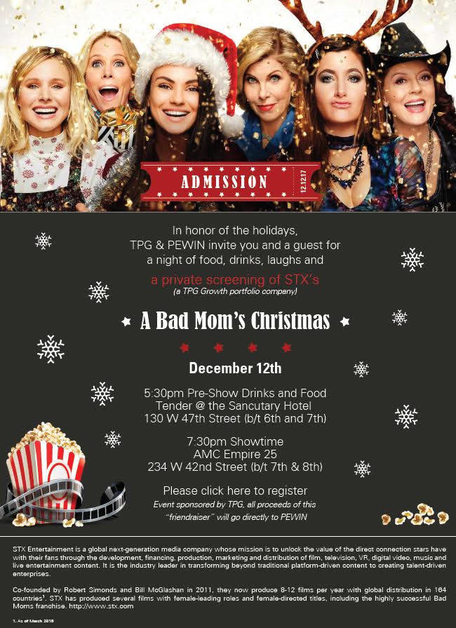 New York Dec 12 A Bad Moms Christmas Holiday Event